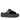 Aiko Black Leather Platform Sandals