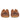 ViviBlu Tan Leather Flat Sandals