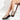 Gaia Crystal Cord Black Leather Platform Sandals