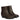 ViviBlu  Buckle Decor Brown Leather Ankle Boots