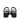 Aylin Crystal Cord Black Leather Platform Sandals