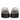 Gaia Crystal Cord Black Leather Platform Sandals