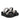 Aylin Crystal Cord Black Leather Platform Sandals