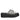 Gaia Crystal Cord Black Leather Platform Sandals