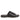 Sariel Black Leather Flat Sandals