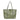 Favore Green Leather Structured Shoulder Bag