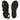 Reyna Black Leather Flat Sandals