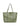 Favore Green Leather Structured Shoulder Bag