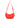 Favore Womens Red Leather Half Moon Sling Bag