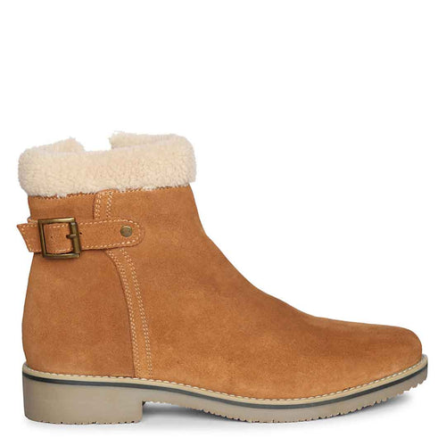 Elfrid Tan Suede Ankle Boots