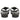 Amalia Black Leather Flat Sandals