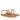 Amalia Off White Leather Flat Sandals