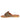 Jaylani Beige Leather Flat Sandals