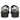 Emilia Black Leather Platform Sandals