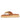Elle Tan Leather Flat Sandals