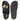 Nora Black Leather Footbed Sandals