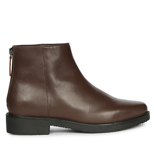 Livia Dark Brown Ankle Boots