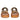 Avianna Tan Leather Platform Sandals