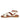 Reyna Off White Leather Flat Sandals