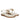 Melanie Off White Leather Flat Sandals