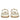 Davina Off White Leather Footbed Sandals