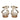 Gloria Platin Leather Flat Sandals