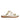 Layla Off White Leather Flat Sandals