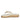 Elle Off White Leather Flat Sandals