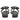 Arlette Black White Leather Flat Sandals