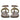 Arlette Black Beige Leather Flat Sandals