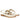 Averie Off White Leather Flat Sandals