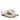 Alma Off White Leather Flat Sandals