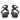 Gloria Black Leather Flat Sandals