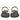 Stevie Black Leather Flat Sandals