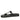 Kaitlyn Black Leather Footbed Sandals
