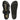 Kaitlyn Black Leather Footbed Sandals