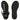 Gloria Black Leather Flat Sandals