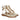 Estelle Platin Leather Flat Sandals