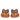 Jolene Beige Leather Flat Sandals