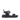 Viviblu Black Leather Platform Sandals