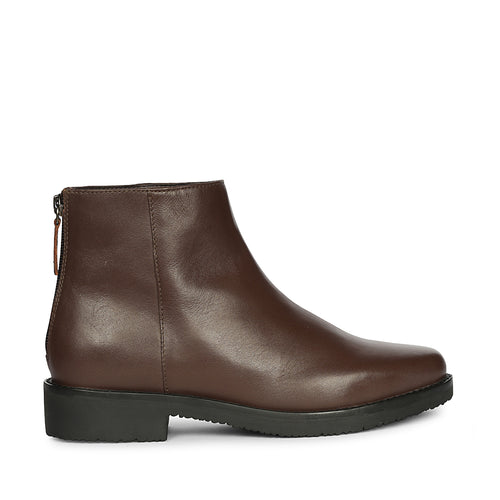 Livia Dark Brown Ankle Boots