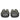 Aliana Black White Leather Flat Sandals