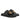 Nora Black Leather Footbed Sandals