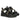 Azariah Black Leather Platform Sandals