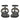 Arlette Black White Leather Flat Sandals