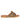 Jaylani Beige Leather Flat Sandals