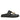 Nora Black Leather Footbed Sandals