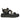 Azariah Black Leather Platform Sandals