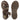Azariah Brown Leather Platform Sandals