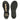 Estelle Black Leather Flat Sandals